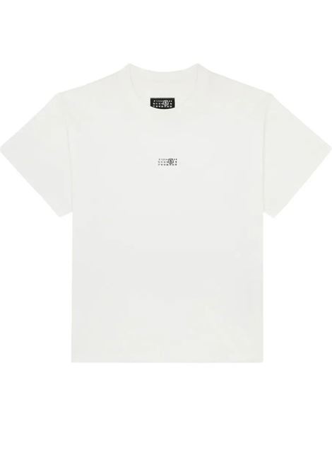 t-shirt con toppa uomo bianca MM6 MAISON MARGIELA | SH0GC0032 S24312100